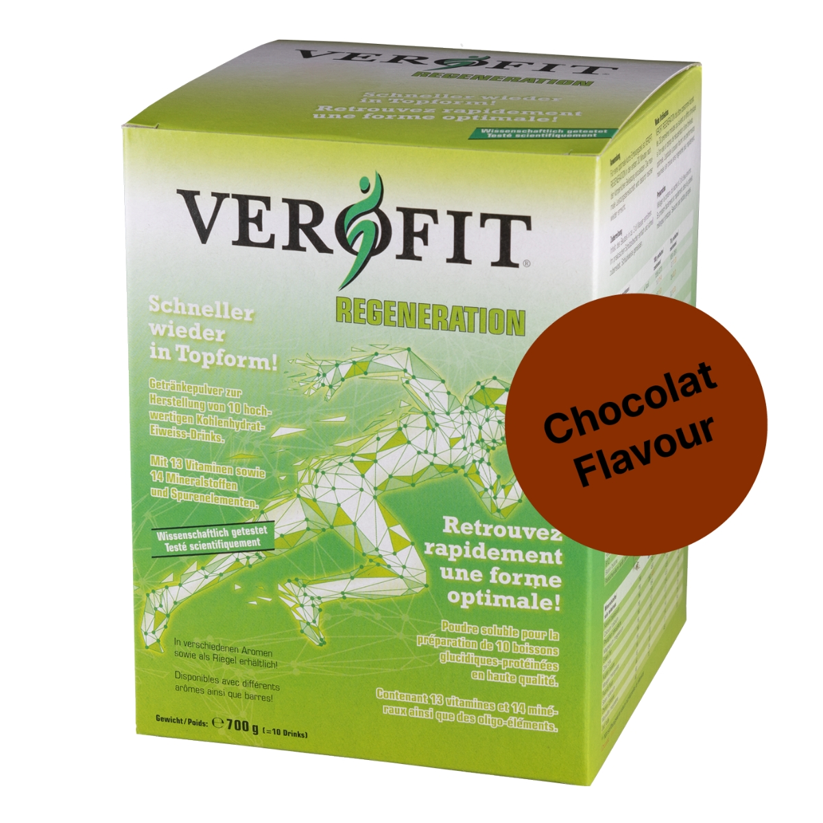 VEROFIT Regeneration Schokolade 10 Beutel à 70 g