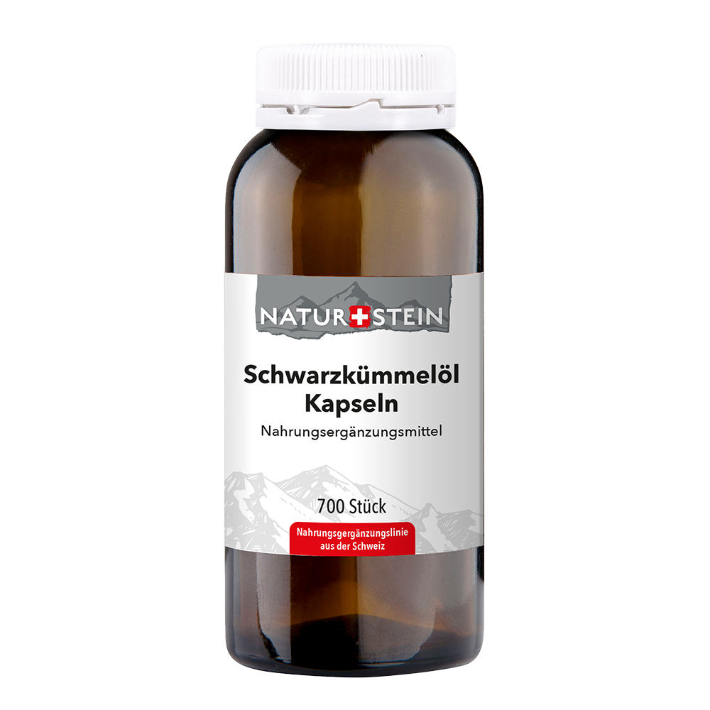 Naturstein Schwarzkümmelöl Ägyptisch Kapseln 700 Stück