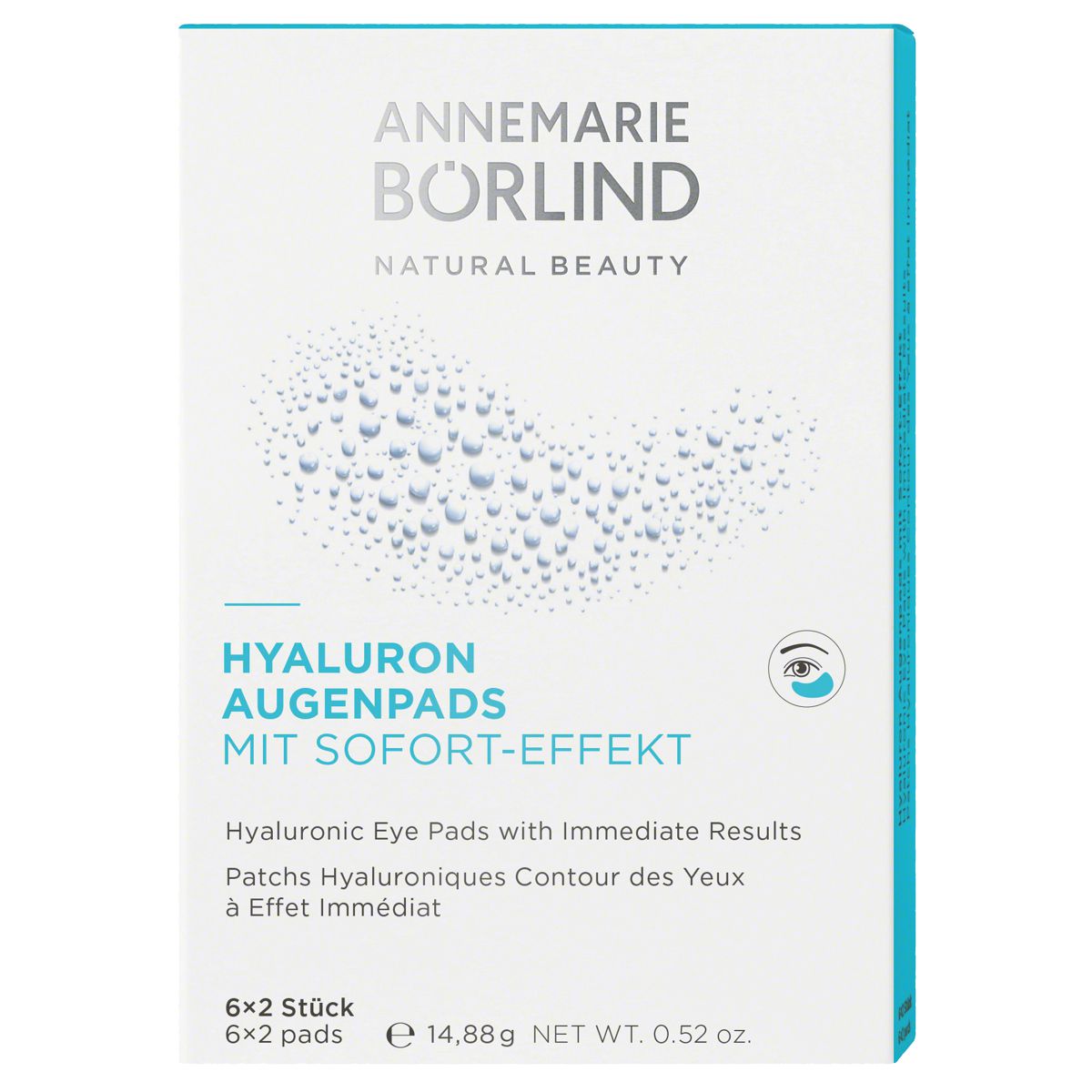 Börlind Hyaluron Augenpads Sofort Effekt 6 Stück