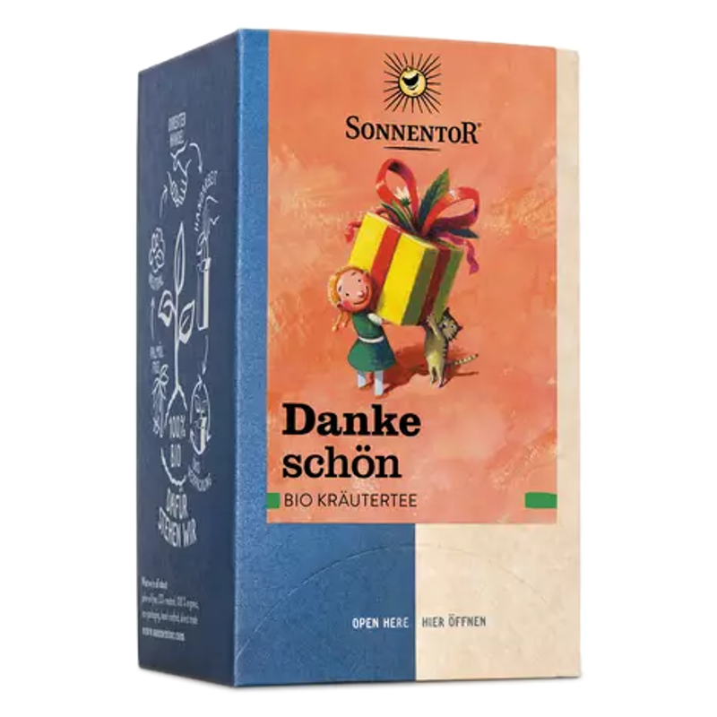 SONNENTOR Dankeschön Tee Doppelkammer 18 Beutel