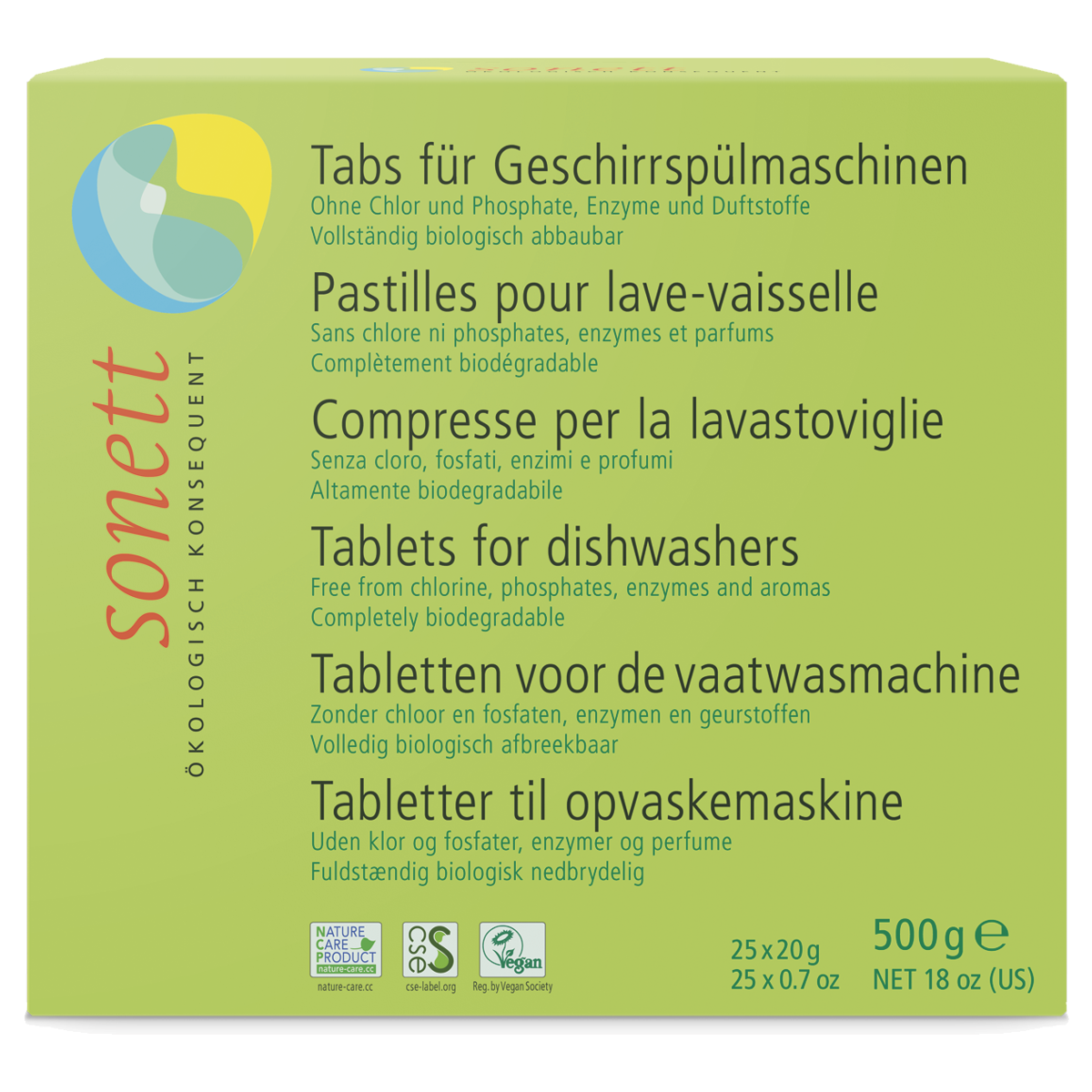 Sonett Tabs für Geschirrspülmaschine 25 x 20 g