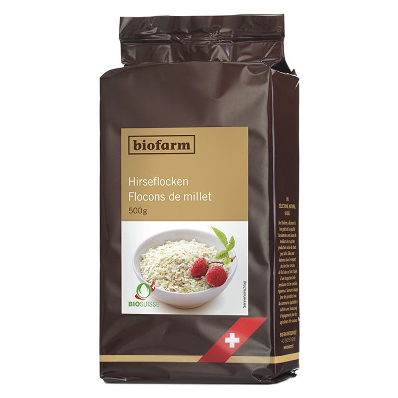 Biofarm Schweizer Hirseflöckli Knospe 500 g
